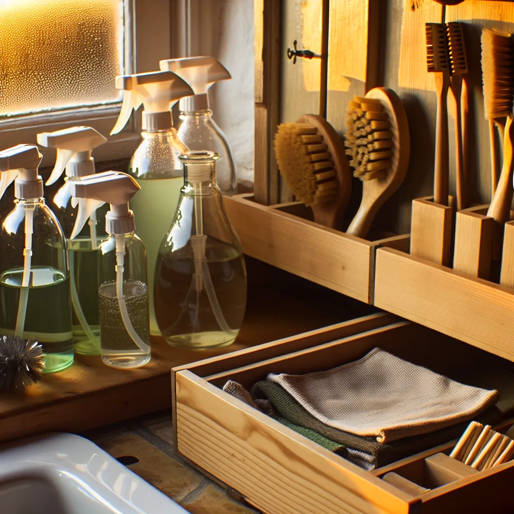 Kitchen cleaning supplies