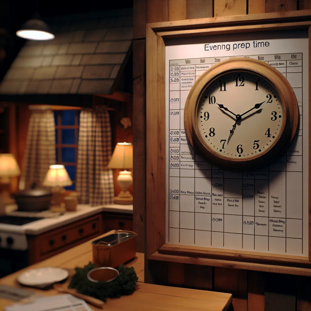 Kitchen timer and schedule